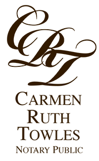 Carmen Ruth Towles, Notary Public.